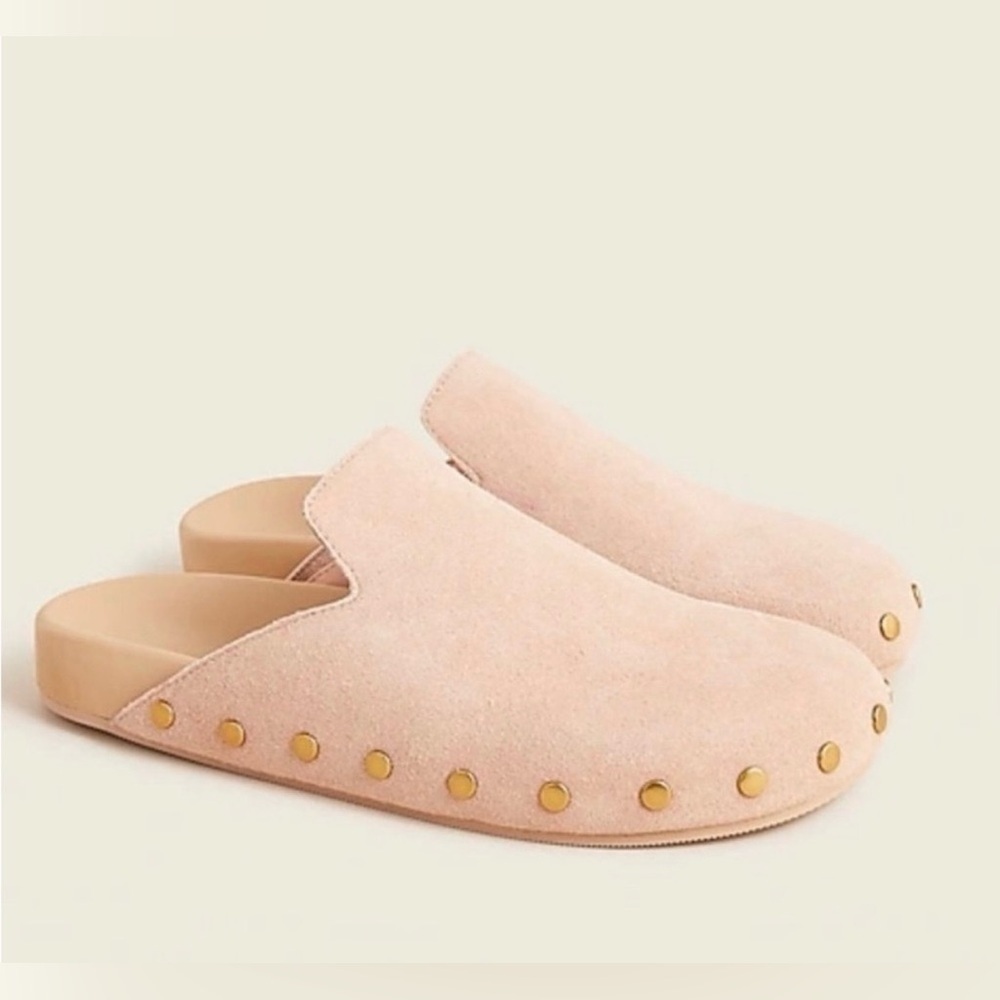 NEW J. Crew Pacific Suede Studded Clog | Size 8.5